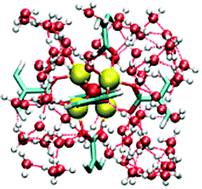 Graphical abstract: Early stages in the degradation of metal–organic frameworks in liquid water from first-principles molecular dynamics