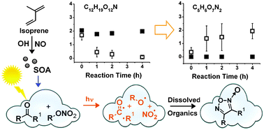 Graphical abstract: Direct aqueous photochemistry of isoprene high-NOx secondary organic aerosol