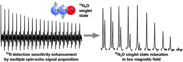 Graphical abstract: Sensitivity enhancement and low-field spin relaxation in singlet NMR