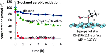 Graphical abstract: On the key role of hydroxyl groups in platinum-catalysed alcohol oxidation in aqueous medium