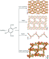 Graphical abstract: Diversity of lanthanide(iii)-2,5-dihydroxy-1,4-benzenedicarboxylate extended frameworks: syntheses, structures, and magnetic properties