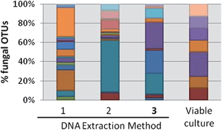 Graphical abstract: Comparison of DNA extraction methodologies used for assessing fungal diversity via ITS sequencing
