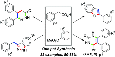 Graphical abstract: One-pot synthesis of useful heterocycles in medicinal chemistry using a cascade strategy