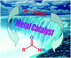 Graphical abstract: Metal-catalyzed amide bond forming reactions in an environmentally friendly aqueous medium: nitrile hydrations and beyond
