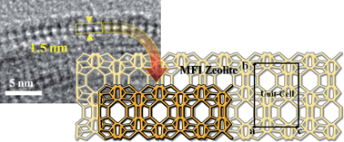 Graphical abstract: Zeolite nanosheet of a single-pore thickness generated by a zeolite-structure-directing surfactant