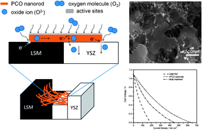 Graphical abstract: Fabrication and performance of Pr-doped CeO2 nanorods-impregnated Sr-doped LaMnO3–Y2O3-stabilized ZrO2 composite cathodes for intermediate temperature solid oxide fuel cells