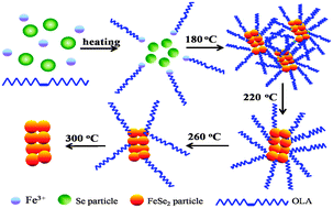 Graphical abstract: Facile synthesis of flake-like FeSe2 particles in open-air conditions