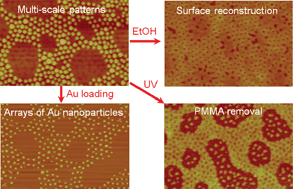 Graphical abstract: High-throughput preparation of complex multi-scale patterns from block copolymer/homopolymer blend films