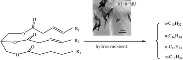 Graphical abstract: Preparation and characterization of NiW–nHA composite catalyst for hydrocracking