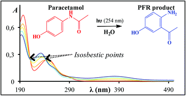 Graphical abstract: Mechanistic pathways of the photolysis of paracetamol in aqueous solution: an example of photo-Fries rearrangement