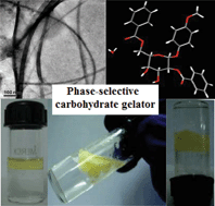 Graphical abstract: Phase selective carbohydrate gelator