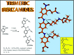 Graphical abstract: Synthesis of the novel trimeric benzamides—potential inhibitors of protein–protein interactions