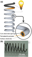 Graphical abstract: A spring-type piezoelectric energy harvester