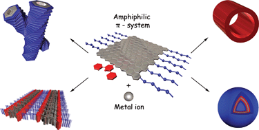 Graphical abstract: Metallosupramolecular amphiphilic π-systems