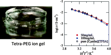 Graphical abstract: High-performance ion gel with tetra-PEG network
