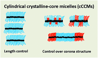 Graphical abstract: Cylindrical crystalline-core micelles: pushing the limits of solution self-assembly
