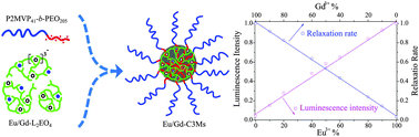 Graphical abstract: Controlled mixing of lanthanide(iii) ions in coacervate core micelles