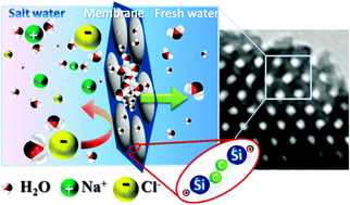 Graphical abstract: Nanoporous organosilica membrane for water desalination
