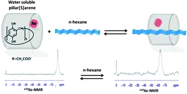 Graphical abstract: Potential 129Xe-NMR biosensors based on secondary and tertiary complexes of a water-soluble pillar[5]arene derivative