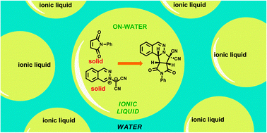 Graphical abstract: Ionic liquids are compatible with on-water catalysis