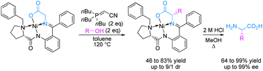 Graphical abstract: Novel preparation of chiral α-amino acids using the Mitsunobu–Tsunoda reaction