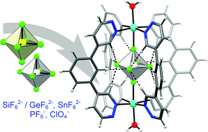 Graphical abstract: Self-assembly cavitand precisely recognizing hexafluorosilicate: a concerted action of two coordination and twelve CH⋯F bonds