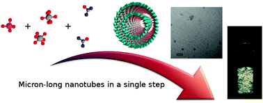 Graphical abstract: Single-step formation of micron long (OH)3Al2O3Ge(OH) imogolite-like nanotubes