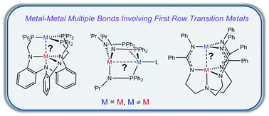 Graphical abstract: Metal–metal multiple bonding in C3-symmetric bimetallic complexes of the first row transition metals