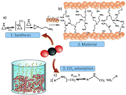 Graphical abstract: A new method using compressed CO2 for the in situ functionalization of mesoporous silica with hyperbranched polymers