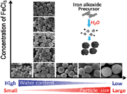 Graphical abstract: Effect of water on size-controllable synthesis of mesoporous Fe3O4 microspheres and their applications in waste water treatment