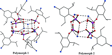 Graphical abstract: Pseudopolymorphism leading and two different supramolecular aggregations in a phosphate monoester: role of a rare water-dimer