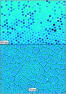 Graphical abstract: Crack patterns in superlattices made of maghemite nanocrystals