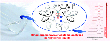 Graphical abstract: Novel chiral ionic liquids: physicochemical properties and investigation of the internal rotameric behaviour in the neat system