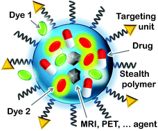 Graphical abstract: Dye-doped silica nanoparticles as luminescent organized systems for nanomedicine