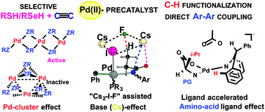 Graphical abstract: Versatile reactivity of Pd-catalysts: mechanistic features of the mono-N-protected amino acid ligand and cesium-halide base in Pd-catalyzed C–H bond functionalization