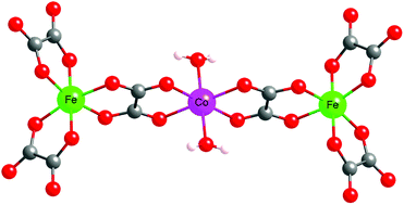 Graphical abstract: The odd association of a C3h trisamidinium cation and tosylate anion with a series of linear oxalate-bridged trinuclear heterometallic complexes