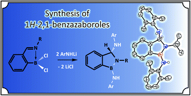 Graphical abstract: Reactivity of C,N-chelated organoboron compounds with lithium anilides – formation of unexpected 1,2,3-trisubstituted 1H-2,1-benzazaboroles
