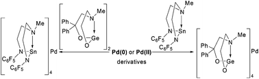 Graphical abstract: Palladium complexes with stabilized germylene and stannylene ligands