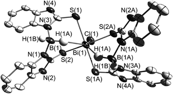 Graphical abstract: Borate-based ligands with two soft heterocycle/thione groups and their sodium and bismuth complexes