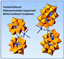 Graphical abstract: Complexation of metal carbonyl units with [α-PW11O39]7− and [α2-P2W17O61]10−: insights into the chiral “twisted-sandwich” dimeric structures