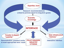 Graphical abstract: Environmental science and policy: irreconcilable trends or indissociable partners? A focus on science–policy interfacing in the climate and water sector