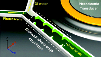 Graphical abstract: An acoustofluidic micromixer based on oscillating sidewall sharp-edges