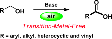 Graphical abstract: Transition-metal-free aerobic oxidation of primary alcohols to carboxylic acids