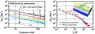 Graphical abstract: Low-frequency noise in multilayer MoS2 field-effect transistors: the effect of high-k passivation