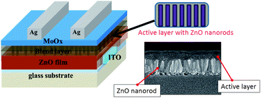 Graphical abstract: ZnO nanorod arrays for various low-bandgap polymers in inverted organic solar cells