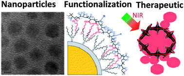 Graphical abstract: Surface-functionalized nanoparticles for biosensing and imaging-guided therapeutics