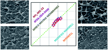 Graphical abstract: Optimization of continuous phase in amino-functionalized metal–organic framework (MIL-53) based co-polyimide mixed matrix membranes for CO2/CH4 separation