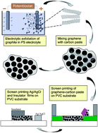 Graphical abstract: A disposable screen printed graphene–carbon paste electrode and its application in electrochemical sensing