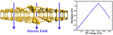 Graphical abstract: Bilayer silicene with an electrically-tunable wide band gap