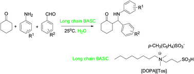 Graphical abstract: Brønsted acid-surfactant-combined catalyst for the Mannich reaction in water